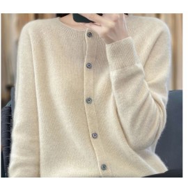 Long-sleeved women's sweater cashmere knitted 100%..