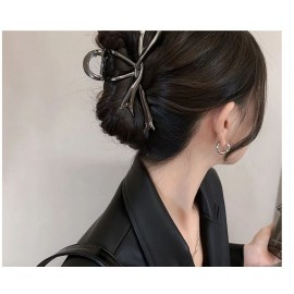 Elegant Shape Pearl Hair Claw Clip For Women Hair Bun Hairpin Headwear Rhinestone Metal Barrettes Banana Twist Clips Jewelry