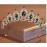 Itacazzo Bridal Headwear Green-Colour Women's Fashion Party Crown Girl Performance Tiaras