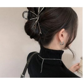 Elegant Shape Pearl Hair Claw Clip For Women Hair Bun Hairpin Headwear Rhinestone Metal Barrettes Banana Twist Clips Jewelry