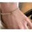 VENTFILLE 925 Sterling Silver Gold Color Bead Korean Bracelet For Women Simple Temperament Versatile Jewelry Gift Dropshipping