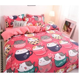 "Cute cartoon Duvet Cover Bed Euro Bedding Set for Double Home Textile Luxury Pillowcases Bedroom Bedding Set 200x200 (No sheet)
