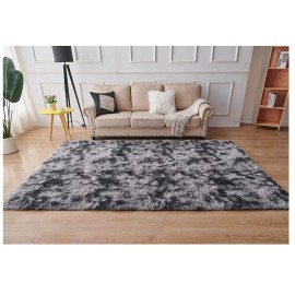 Gray Carpet for Living Room Plush Rug Bed Room Floor Fluffy Mats Anti-slip Home Decor Rugs Soft Velvet Carpets Kids Room Blanket